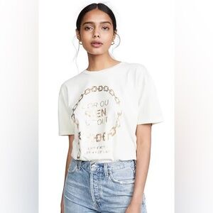 Anine Bing Ringo Cotton Tee Goldie